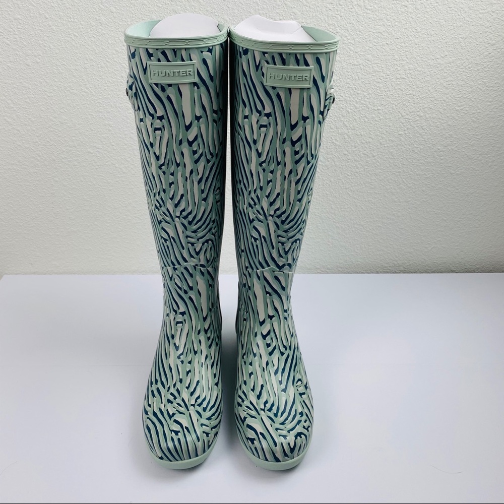 Hunter Refined Tall Boots Coral Print - Picture 5 of 9